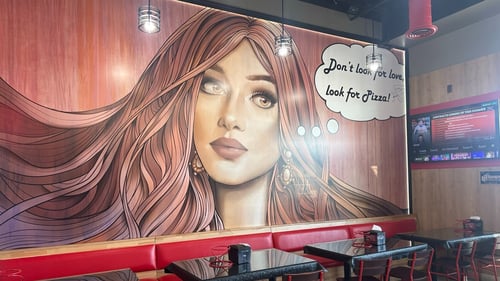 Curry Pizza House Fishers Wall Mural