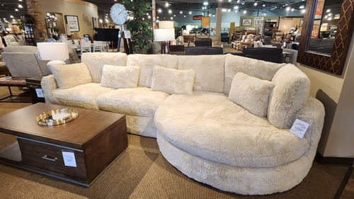 Cedar Rapids Slumberland Furniture sofa chaise