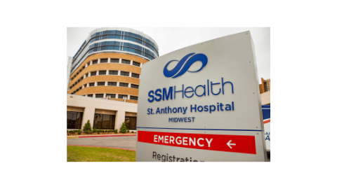 Building and sign photo of SSM Health St. Anthony Hospital - Midwest ER