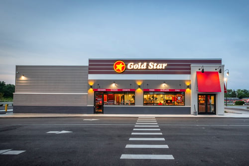 Exterior photo of Gold Star Hamilton West storefront.
