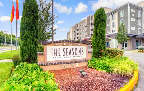 Property exterior at The Seasons at Lea Hill Village