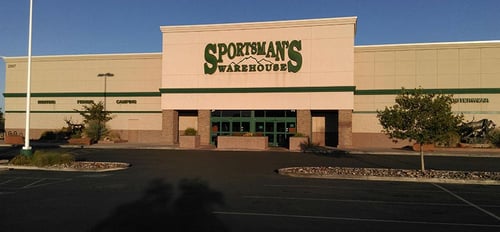 The front entrance of Sportsman's Warehouse in St. George