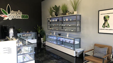 Interior view of Simple Garden.