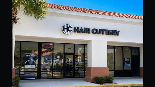 Outside the Hair Cuttery salon in  Ocoee