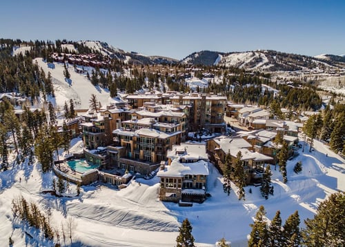 Beautiful overhead view of Stein Eriksen Residences
