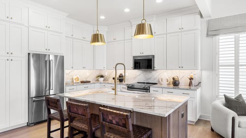 Stunning kitchens with ample cabinets and countertop space