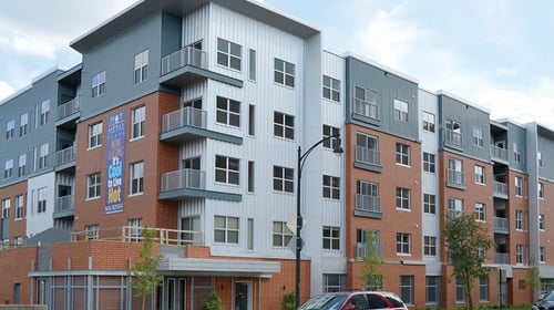 Property Exterior at Hot Metal Flats Apartments, Southside Pittsburgh, PA, 15203