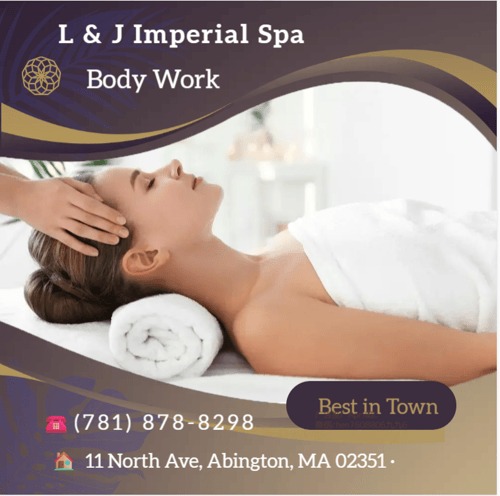 Welcome to L & J Imperial Spa, located in Abington, MA. Our team is dedicated to providing top-quality body work that will leave you feeling rejuvenated and relaxed. With our expert practitioners and luxurious facilities, we strive to deliver the best experience possible for our clients. Come visit us today and treat yourself to a truly exceptional spa experience.