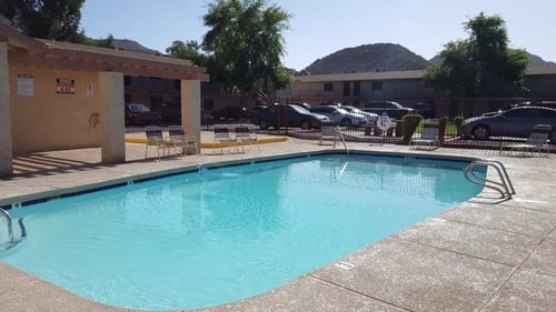 Apartment Complex with Pool at Foothills Court Apartments, Phoenix, AZ