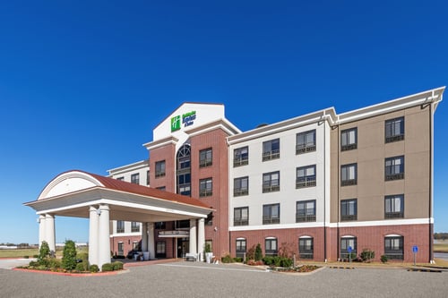 Hotel Exterior with large Carport area for loading and unloading