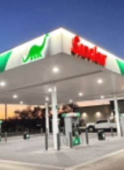 Sinclair Gas Station Fueling Island