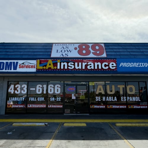 Exterior office of L.A. Insurance Agency NV-003
