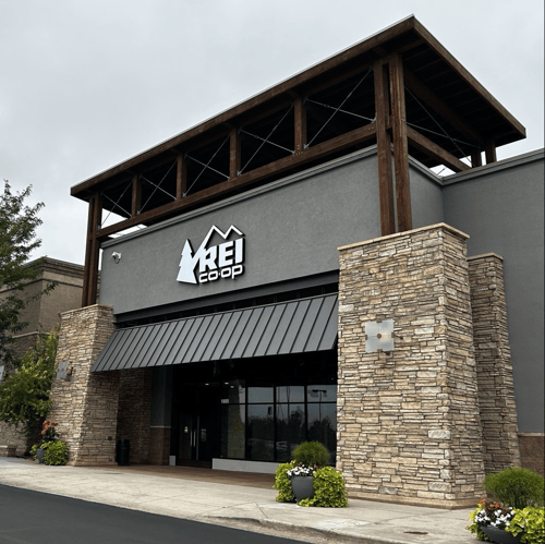 The front of the REI store in Loveland, Colorado