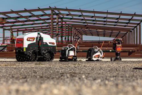 View of a Group of Bobcat Light Compaction Products
