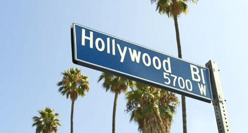 Hollywood Blvd Street Sign