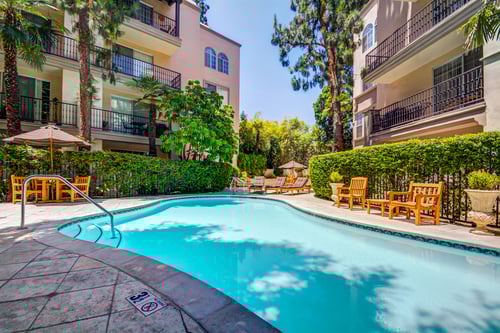 Apartment Complex with Pool at L'Estancia, Studio City
