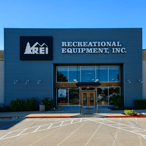 Front of  REI store in Houston, Texas