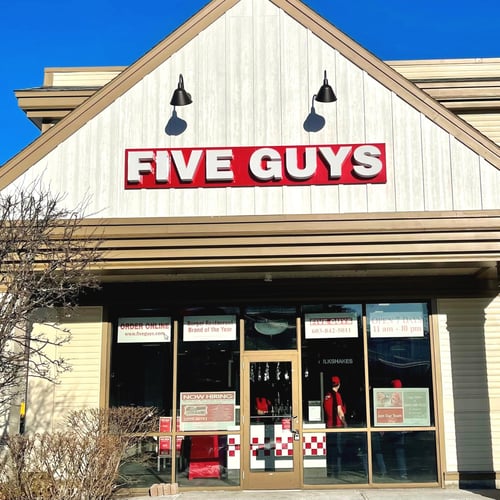 Five Guys at 1623 White Mountain Hwy in North Conway NH.