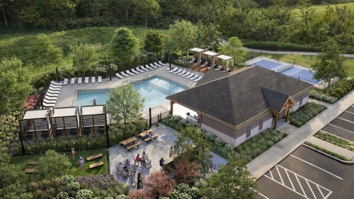 Amenities of a luxury community by John Wieland