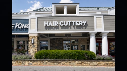 Outside the Hair Cuttery salon in  Rockville