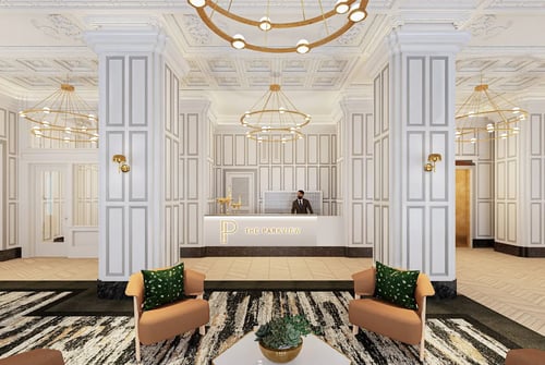 Parkview Front Desk at The Parkview in Midtown Memphis, TN.