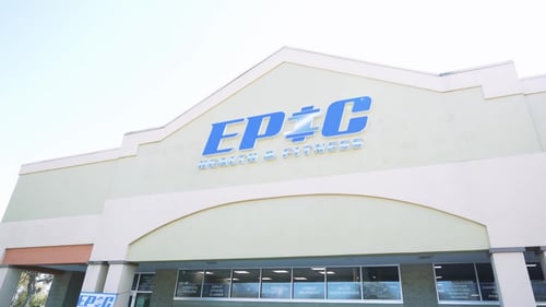 Front of the best gym in St. Petersburg, Epic Health & Fitness