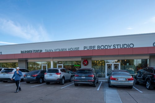 Retail space for lease in Houston, Texas, Pure Body Studio