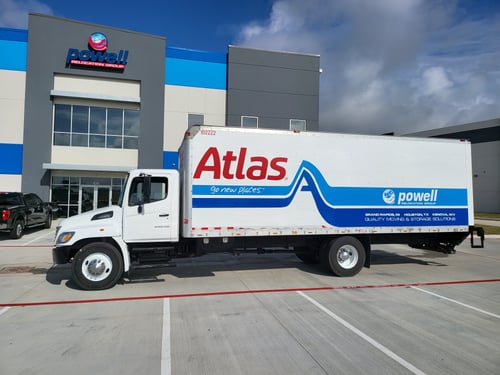 A Powell truck in front of our warehouse in Katy, Texas.