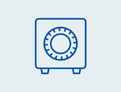 Secure safe icon.