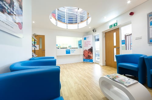 Waiting area at Bupa Dental Care Binfield