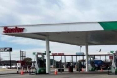 Sinclair Gas Station Fueling Island