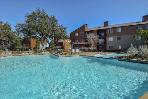 Swimming pool at Century Park in Dallas, TX, 75254
