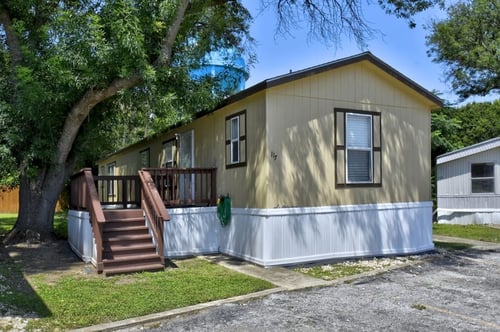 Mobile home at Buckingham Village in Universal City, TX