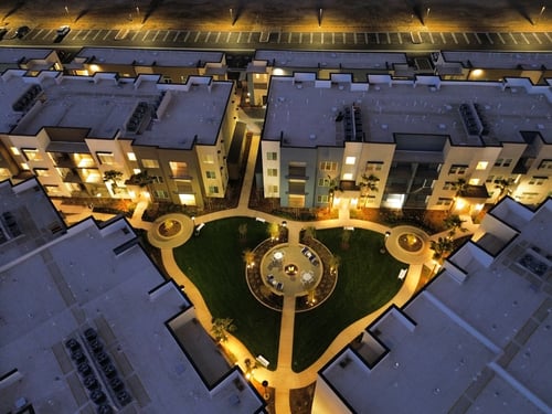 Aerial View of the Community at Westbury Apartments in Rancho Cucamonga, CA 91739