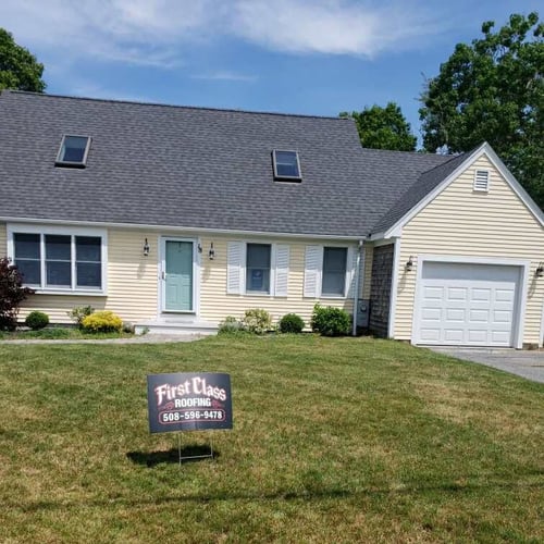 First class roofing logo.  
12 Knoll Top Rd, Sandwich, MA 02644
Phone: (508) 596-9478
https://www.firstclassroofinginc.com