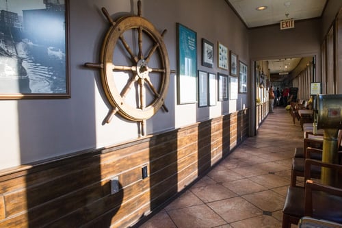 DiMillo's On the Water inside the restaurant.