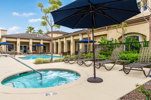 Community Pool at 55+ FountainGlen Seacliff, Huntington Beach, CA