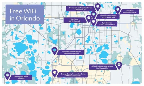 Orlando Wi-Fi coverage map