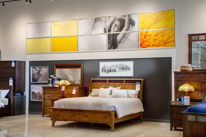 Bloomington Slumberland Furniture farmhouse bed set