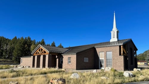 Church building of The Church of Jesus Christ of Latter-day Saints located at  25 West Hwy 143 in Panguitch, UT.