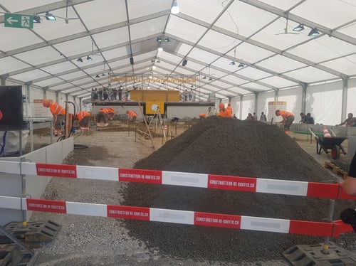 Verschiedenste Zeltbauten, um genug Platz für die Swiss Skills in Bern zu schaffen