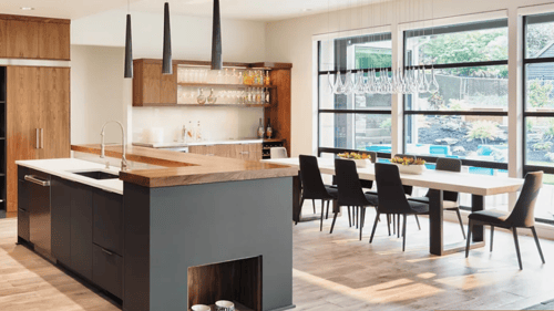 large kitchen in a home