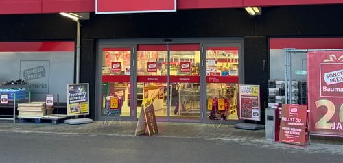 Außenansicht Sonderpreis Baumarkt, Bürgermeister-Wachter-Straße 2 in Bischberg