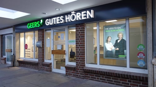 Außenaufnahme vom GEERS Fachgeschäft