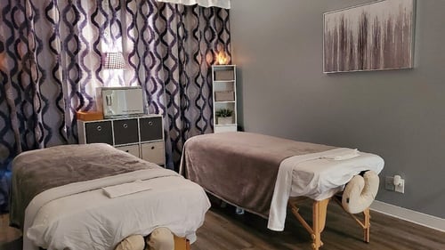 two Massage table at Aluna Skincare and Massage