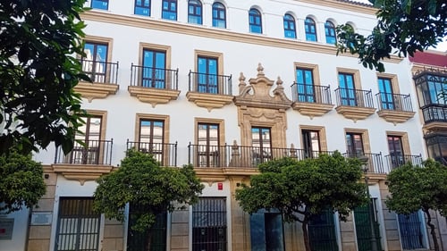 The hotel's exterior façade