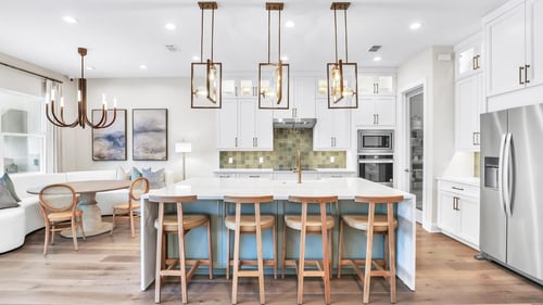 Effortless sophistication defines this minimalist kitchen