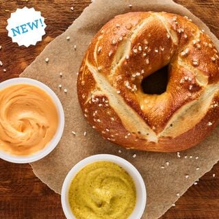 Einstein Bros. Bagels New Pretzel Bagel ​Double Dipper​ offered for a limited time only