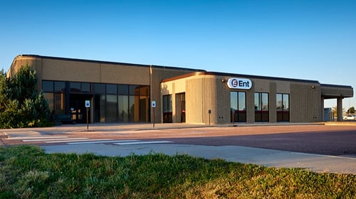 Exterior photo of Ent Credit Union Schriever Garrison Service Center located on Schriever Space Force Base in Colorado Springs, Colorado