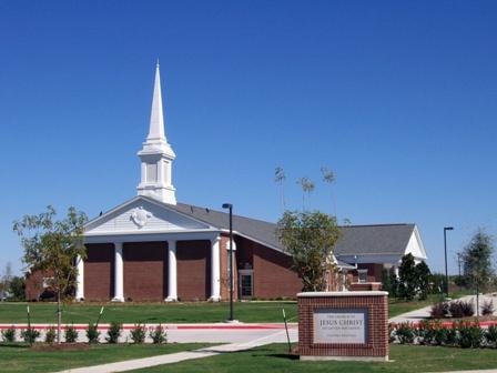 This is the street view of the Gainesville Stake Center of The Church of Jesus Christ of Latter-day Saints